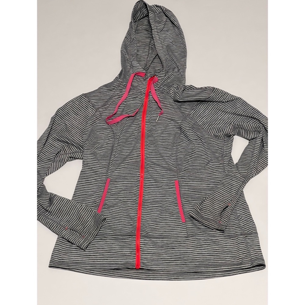 Lukka Gray and Pink Athletic Hoodie